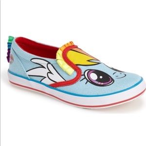 Stride Rite my little pony Rainbow dash slip on